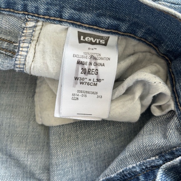 Levi's 514 Classic Denim Slim Straight Leg Jeans Men’s 30x30 Light Wash - Picture 6 of 6